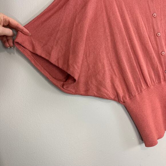 CAbi 5284 Brick Rose Button Up Kimono Cardigan Lightweight Loose Fit Sz M - Picture 6 of 11